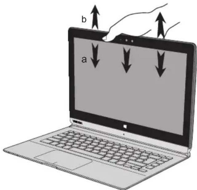 TOSHIBA Satellite Click 2 Pro - Connexion/déconnexion du Clavier détachable TOSHIBA - 8