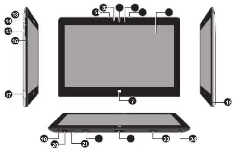 TOSHIBA Satellite Click 2 Pro - Ordinateur en mode Tablette - 2