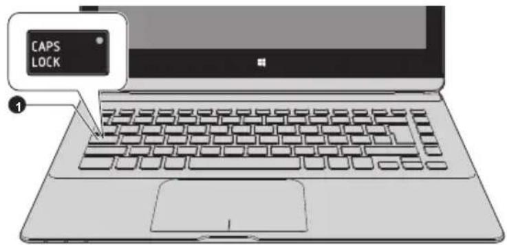 TOSHIBA Satellite Click 2 Pro - Voyants du clavier - 1