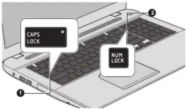 TOSHIBA Satellite C70tA - Voyants du clavier - 1