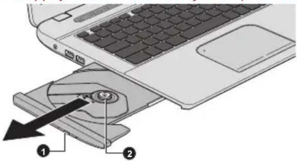 TOSHIBA Satellite C70DtA - Utilisation du lecteur de disque optique - 2