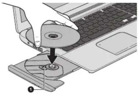 TOSHIBA Satellite C70DtA - Utilisation du lecteur de disque optique - 3