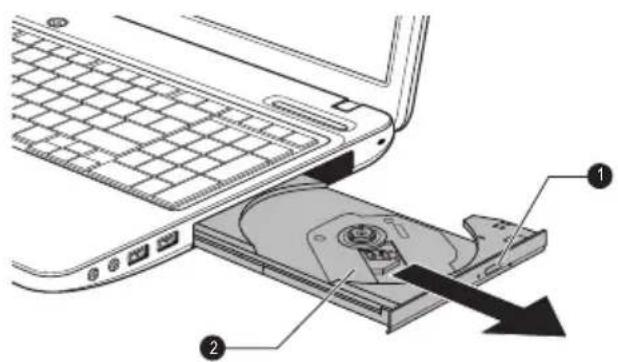 TOSHIBA Satellite C670D - Utilisation des lecteurs de disques optiques - 2