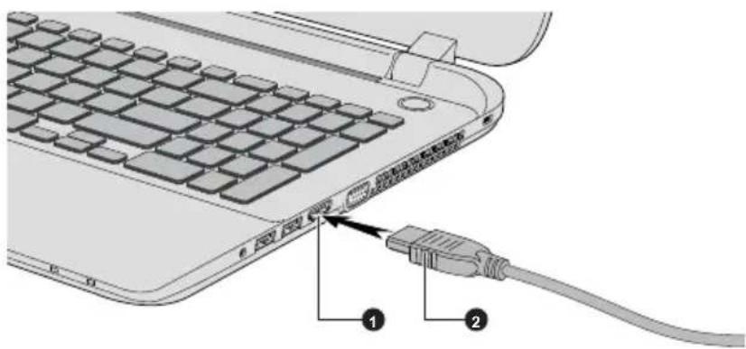 TOSHIBA Satellite C55tB - Port HDMI - 2