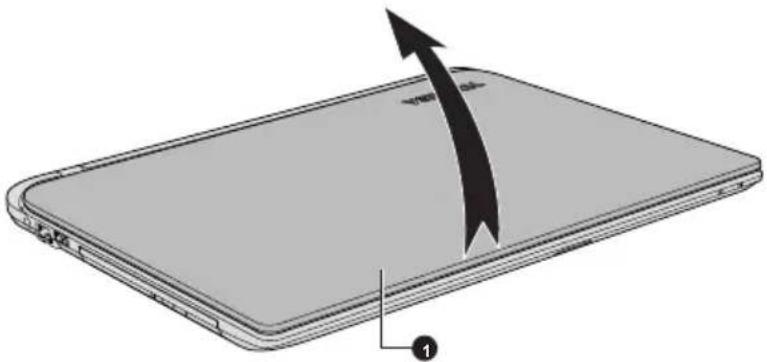 TOSHIBA Satellite C55tB - Ouverture de l'écran - 1
