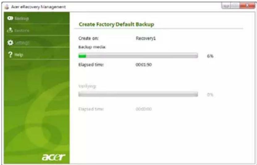 ACER Aspire One Happy 2 - Een herstelback-up maken (optisch station) - 4