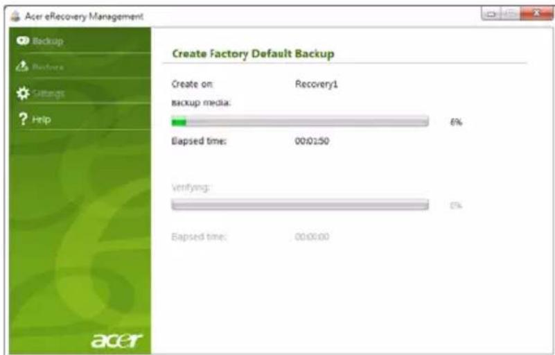 ACER Aspire One Happy 2 - Skapa en säkerhetskopia för återställning (optisk enhet) - 4