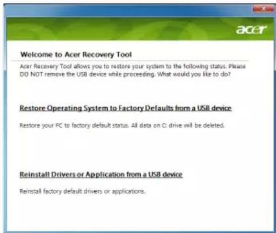 ACER Aspire One Happy 2 - Recovering pre-installed software and drivers - 1