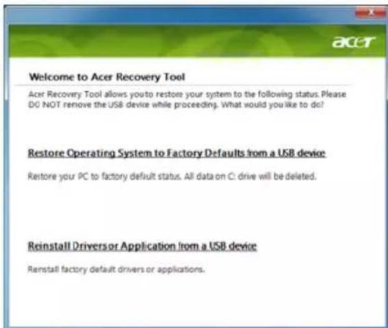 ACER Aspire One Happy 2 - Vooraf geïnstalleerde software en stuurprogramma's herstellen - 1