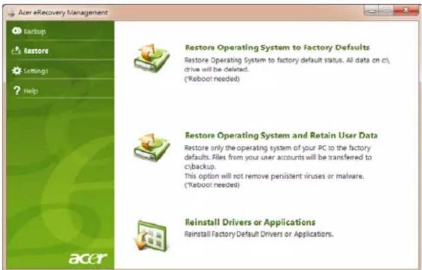ACER Aspire One Happy 2 - Wiederherstellung von vorinstallierter Software und Treibern - 1