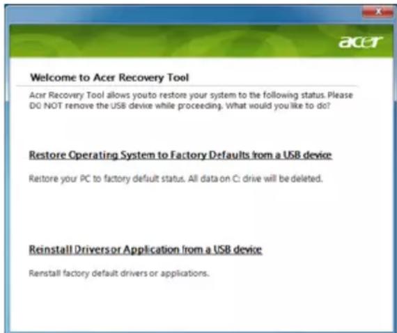 ACER Aspire One Happy 2 - Восстановление предоставленных программ и драйверов - 1