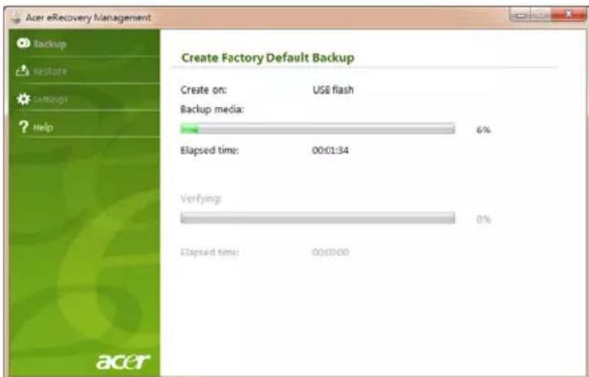 ACER Aspire One AOD257 - Erstellen einer Sicherungskopie für die Wiederherstellung (USB-Stick) - 5