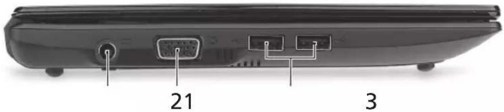 ACER Aspire One AOD250 - Taustanäkymä - 3