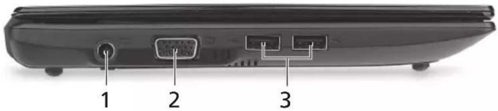 ACER Aspire One AO521 - Vista da sinistra - 1