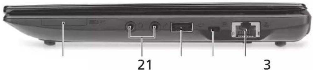 ACER Aspire One AO521 - Fra højre - 1