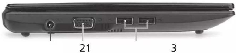 ACER Aspire One AO521 - Fra venstre - 1
