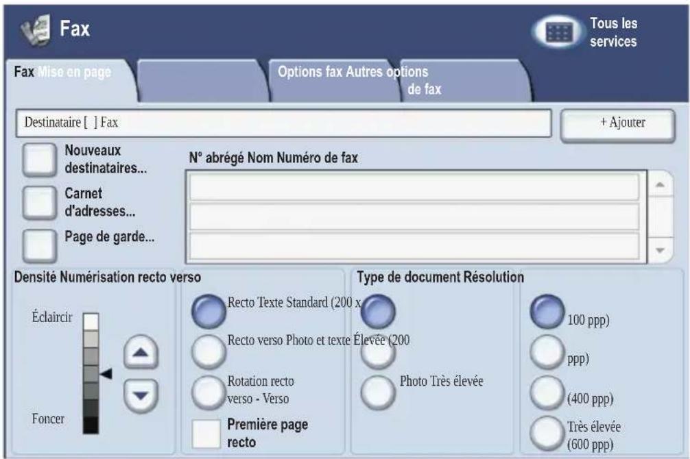 XEROX WorkCentre 7428 - Envoyer une télécopie - 1