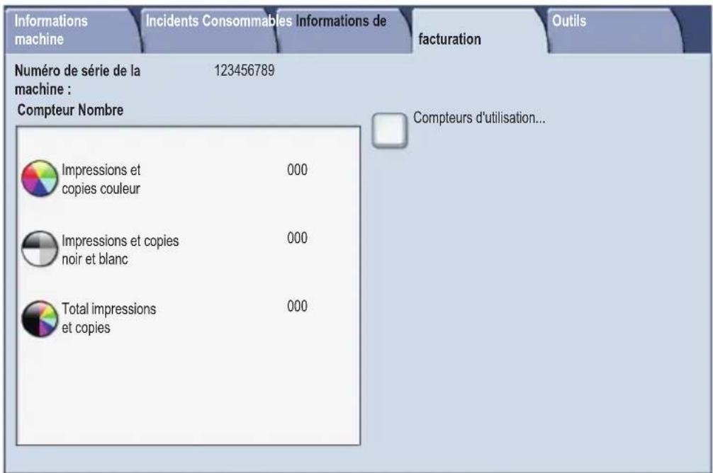 XEROX WorkCentre 7435 - Compteurs de facturation - 2