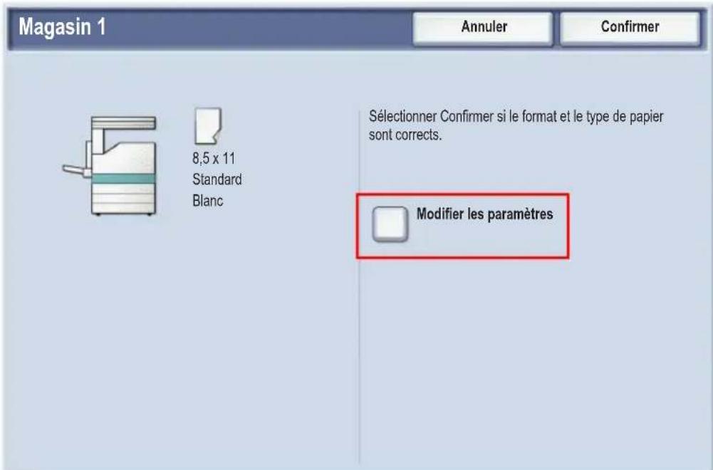 XEROX WorkCentre 7435 - Configuration des magasins - 1