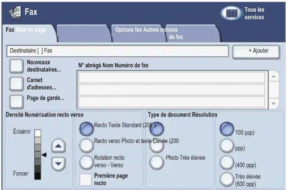 XEROX WorkCentre 7425 - Envoyer une télécopie - 1