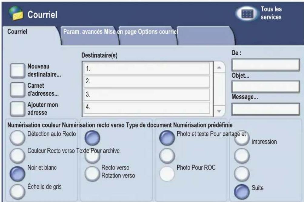 XEROX WorkCentre 7425 - Numérisation vers courrier électronique - 1