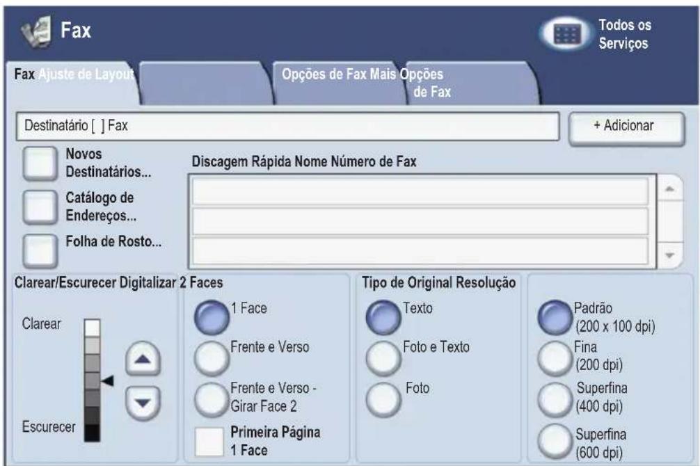 XEROX WorkCentre 7425 - Enviar um fax - 1