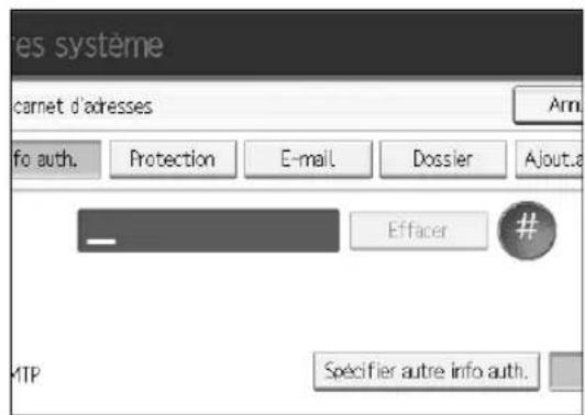 RICOH Aficio MP 9000 - Enregistrement d'un code utiliser - 2