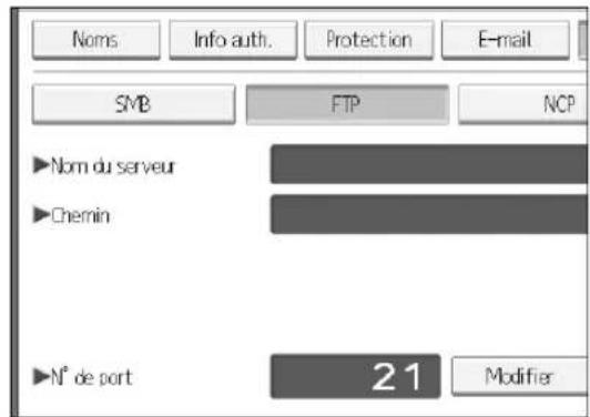 RICOH Aficio MP 9000 - Appuyez sur [SMB] ou sur [NCP]. - 1
