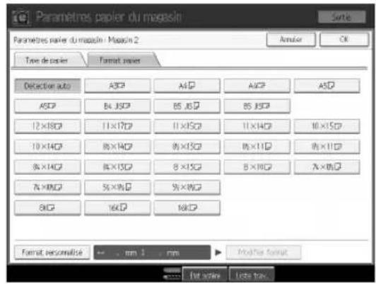 RICOH Aficio MP 9000 - Modifiez les paramètres, puis appuyez sur [OK]. - 1