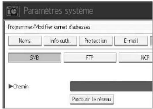 RICOH Aficio MP 1350 - Appuyez sur [Parametes système]. - 3