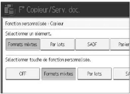 RICOH Aficio MP 1350 - Personaliser fonction : copieur - 1