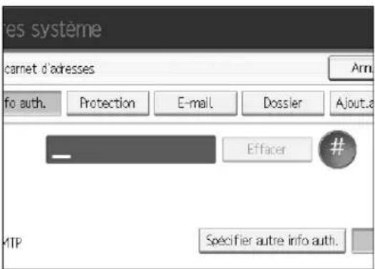 RICOH Aficio MP 1100 - Enregistrement d'un code utilisateur - 2