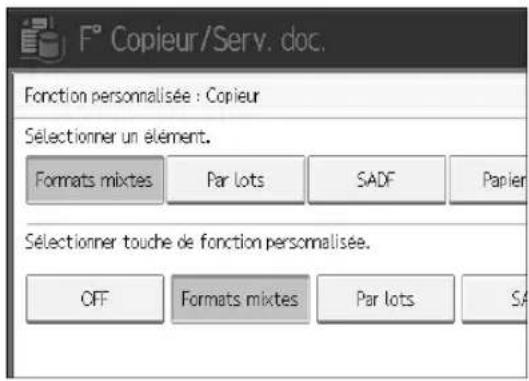 RICOH Aficio MP 1100 - ◆Personnaliser fonction : copieur - 1