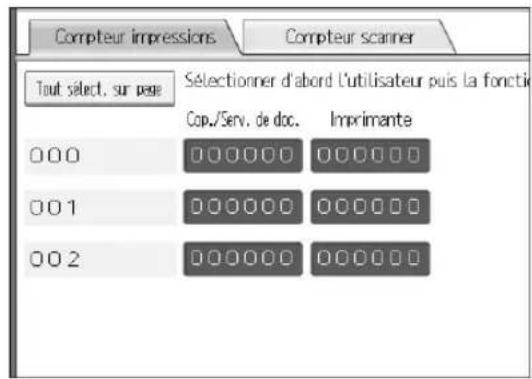 RICOH Aficio MP 1100 - Effacement du nombre d'impressions - 2