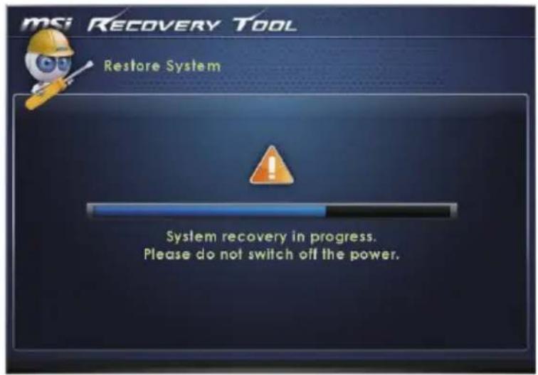 MSI AG220 - Restauration du système - 4