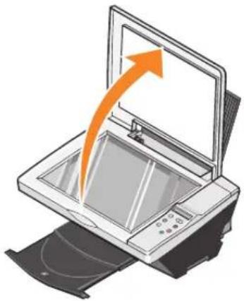 DELL Photo 922 - Positionnement du document sur la vitre du scanner - 1