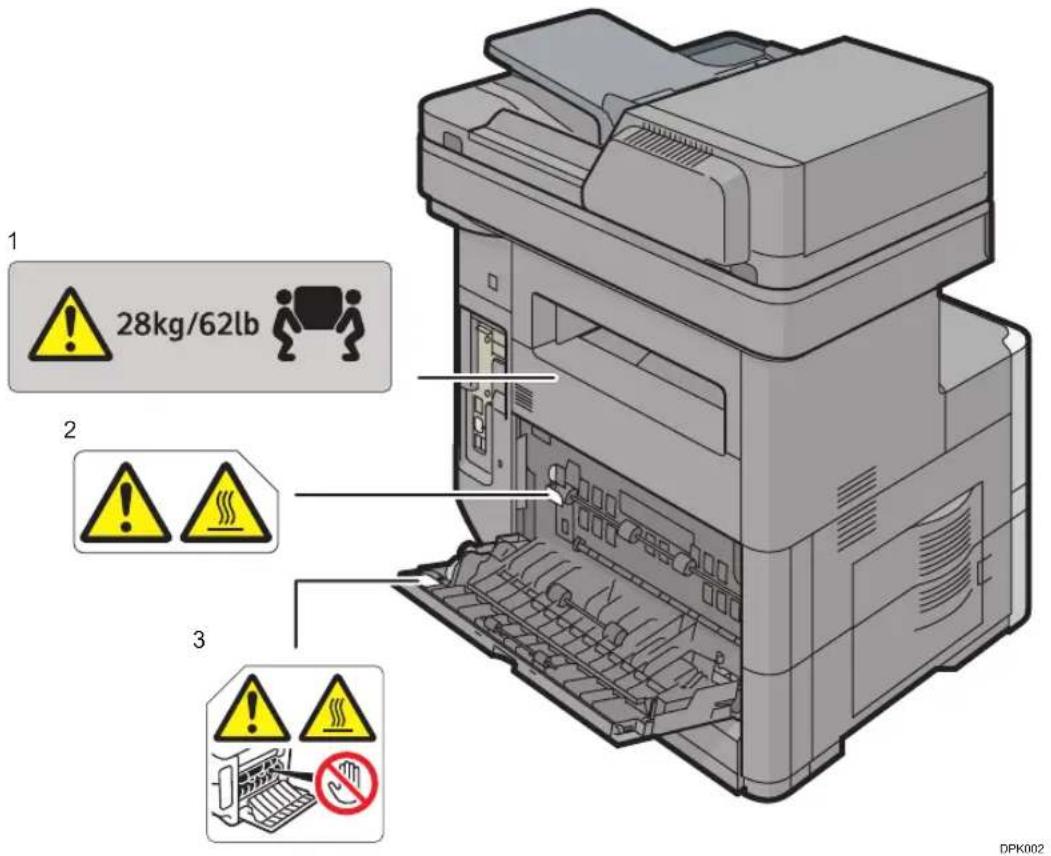 RICOH MP 501SPF - Rear Side - 1