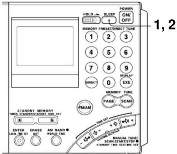 SONY ICFSW7600GR - — Sluimerfunctie - 1