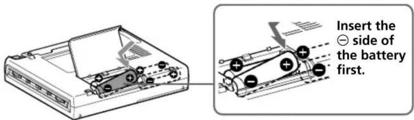 SONY ICFSW7600GR - Operating on batteries - 2
