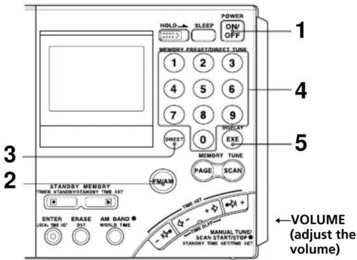 SONY ICFSW7600GR - — Direct tuning - 1