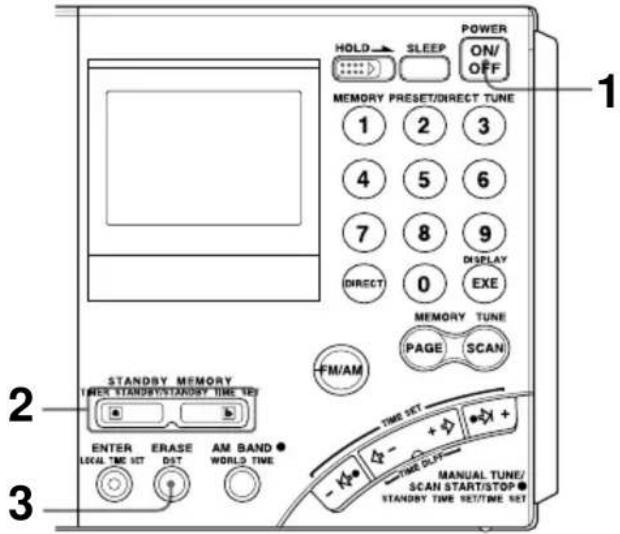 SONY ICFSW7600GR - Gewekt worden door de zoemer - 1