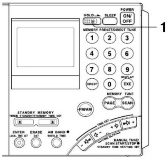 SONY ICFSW7600GR - — Hold-Funktion - 1
