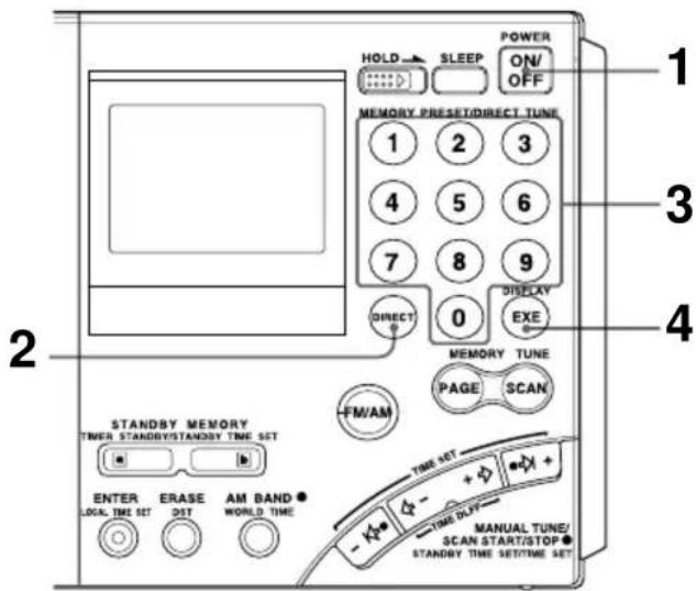 SONY ICFSW7600GR - Area Channel step - 1