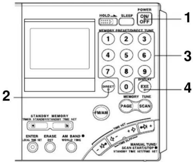 SONY ICFSW7600GR - Werelddeel Afsteminterval - 1