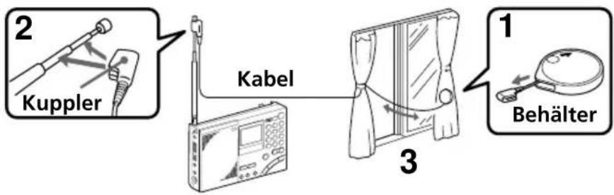 SONY ICFSW7600GR - Verwendung der mitgelieferten KW- Zusatzantenne - 1