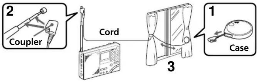 SONY ICFSW7600GR - Using the supplied SW external antenna - 1