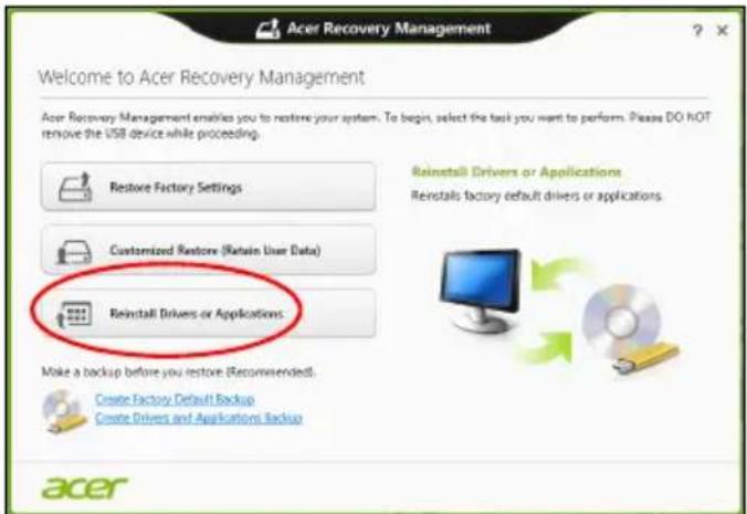 ACER Aspire E1571G - Neuinstallation von Treibern und Applikationen - 1