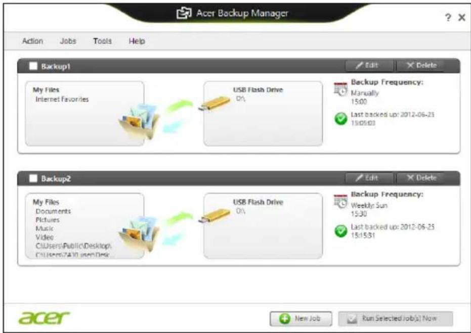 ACER Aspire E1571G - Acer Backup Manager - 4
