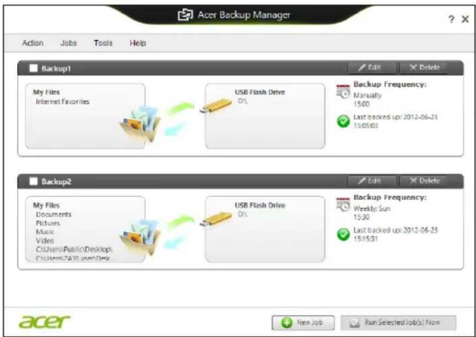 ACER Aspire E1571G - Acer Backup Manager - 4