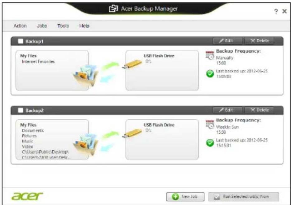 ACER Aspire E1571G - BocstaHOBJIeHne 3aBOdCKnx HacTpoEK npn NOMOUs npNIOJKeHna Acer Recovery Management - 4